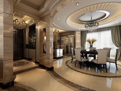 220平米90万预算，简欧风三居室如何打造？上海装修案例大全解析