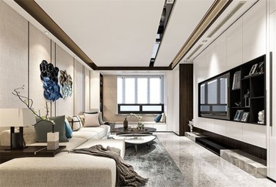 现代简约风下的温馨港湾 西安鸿基紫韵200㎡四居别墅装修设计解析